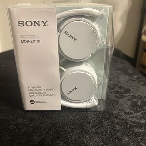 Sony MDR-ZX110 On-Ear Headphones in White